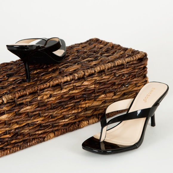 NEW🔥Thong Open Toe Kitten Heeled Flip Flop Sandal - Picture 3 of 4